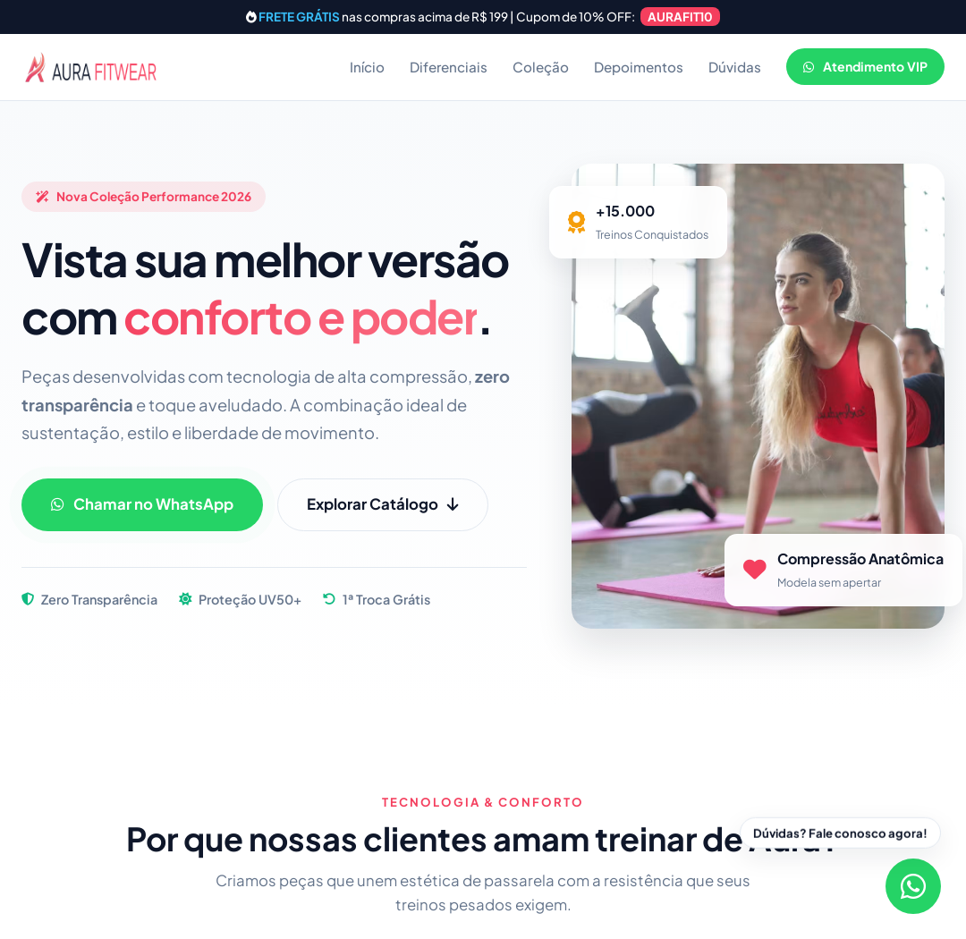 Site Aura Fitwear Moda Fitness Premium