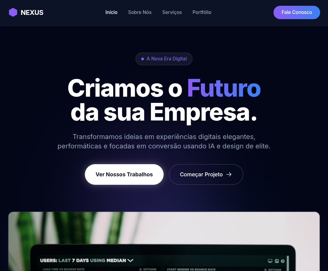 Site Nexus — agência digital